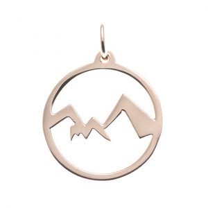 Goettgen Anhänger Watzmann Berchtesgaden 925 Silber rosé vergoldet - ohne Schriftzug